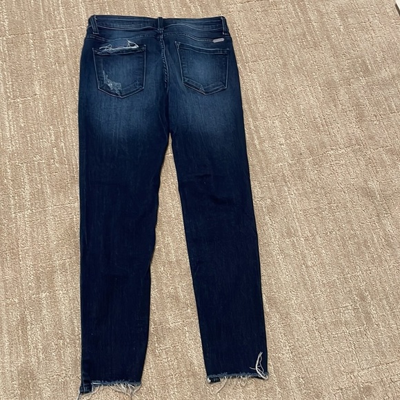 KanCan dark wash distressed skinny jeans, size28 - Picture 5 of 6